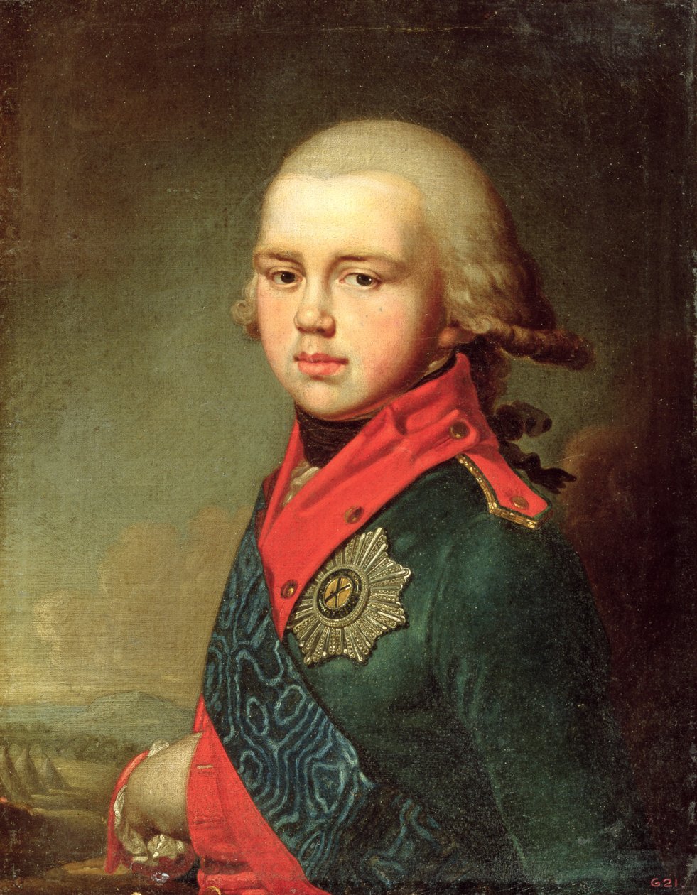 Ritratto del Granduca Konstantin Pavlovich da Vladimir Lukich Borovikovsky