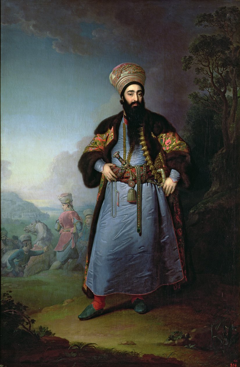 Ritratto di Murtaza-Kuli-Khan (m.1800) fratello di Aga-Mahommed, lo Scià di Persia, 1796 da Vladimir Lukich Borovikovsky
