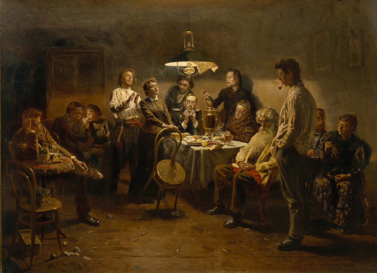 Una serata conviviale da Vladimir Egorovic Makovsky