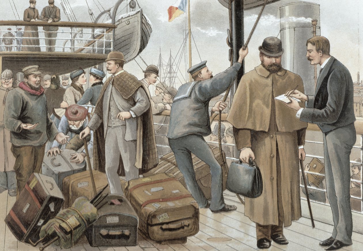 Imbarco a Tilbury, da 