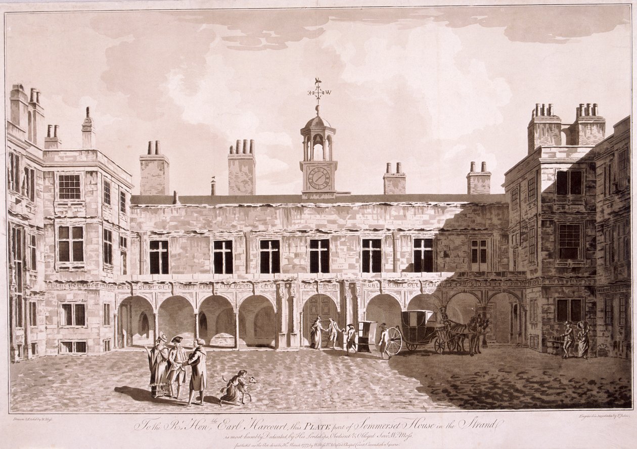 Somerset House, Londra, 1777 da WG Moss
