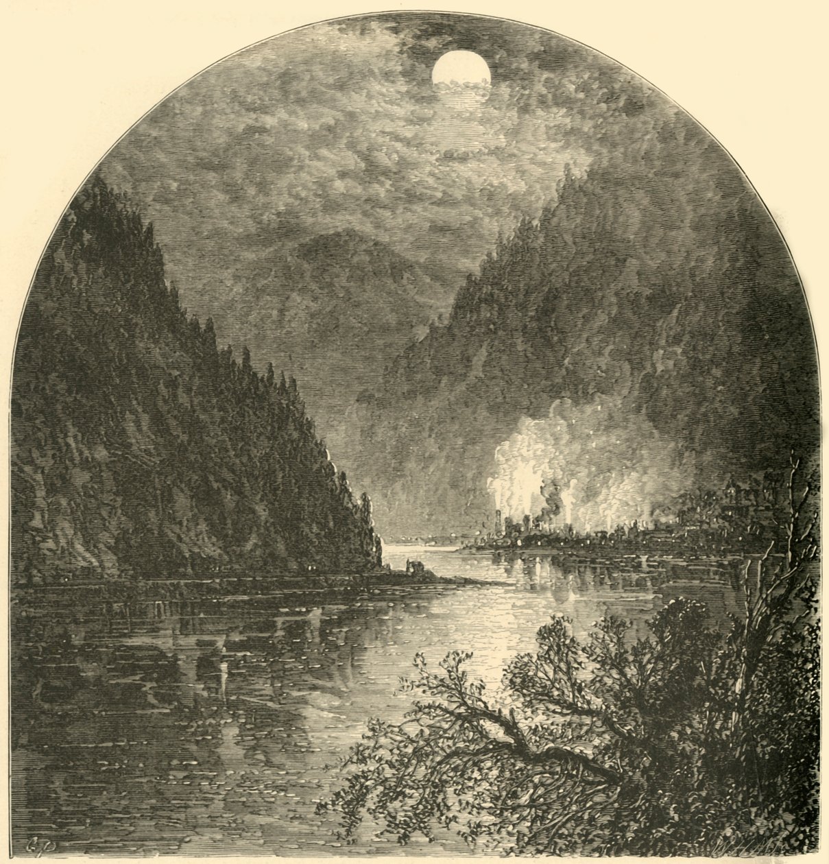 Duncannon, Foce del Juniata (1874) da W.H. Morse