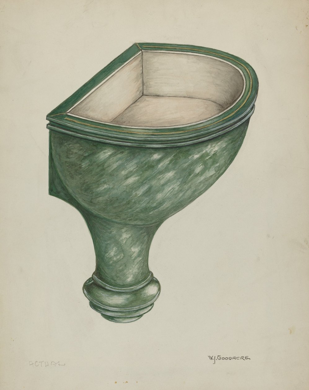 Acquasantiera, Santa Barbara da W.J. Goodacre