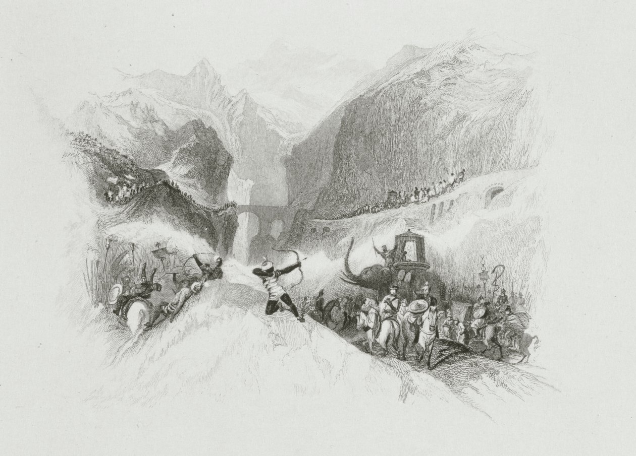 Annibale (247-183 a.C.) Attraversa le Alpi da W.R. Smith