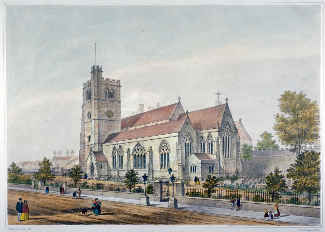 Chiesa di St Mary-at-Lambeth, Londra da WT Ashfield