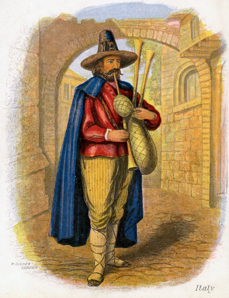 Musicista italiano, 1809 da W. Dickes