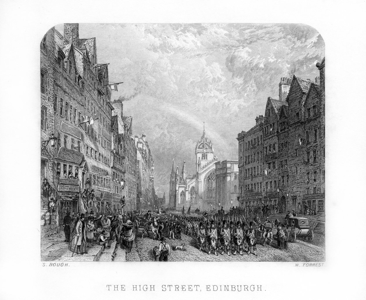 La High Street, Edimburgo da W. Forrest