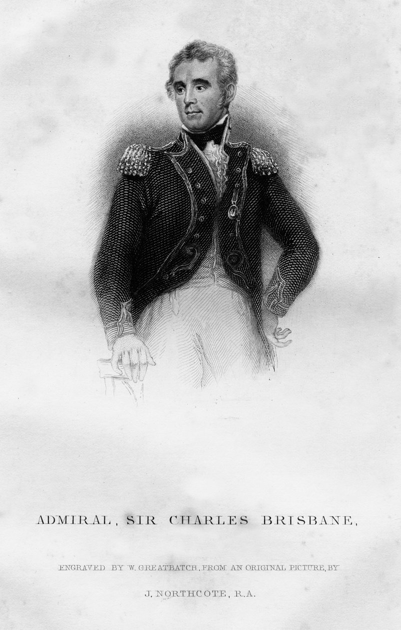 Ammiraglio Sir Charles Brisbane 1769-1829, 1837 da W. Greatbatch