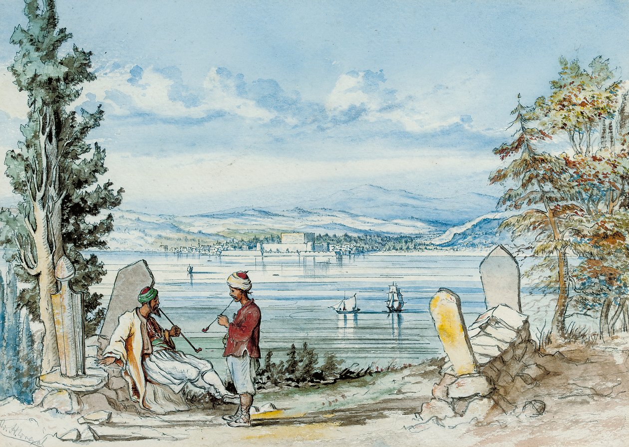 Veduta nei Dardanelli, 1869 da W. H. Wrench
