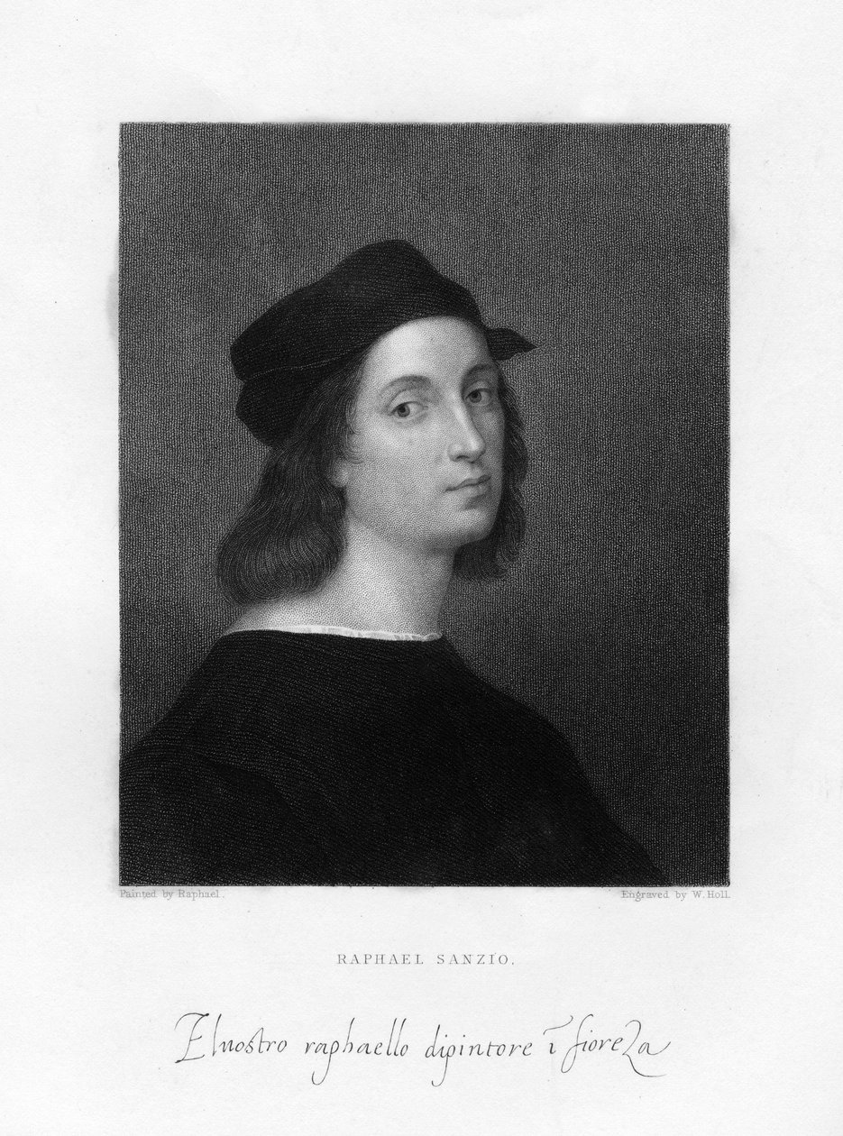 Raffaello, maestro pittore fiorentino, 1834 da W. Holl