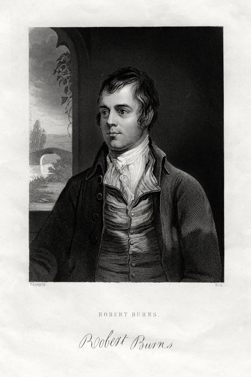 Robert Burns, poeta scozzese da W. Holl