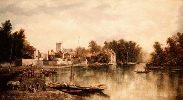 Veduta di Twickenham, una di una coppia da W. Howard