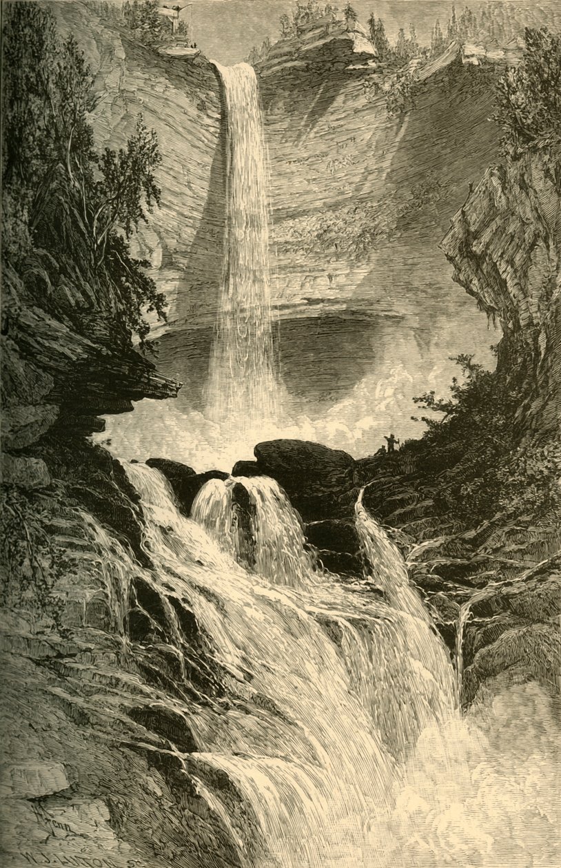 Cascate di Catskill, 1874 da W. J. Linton