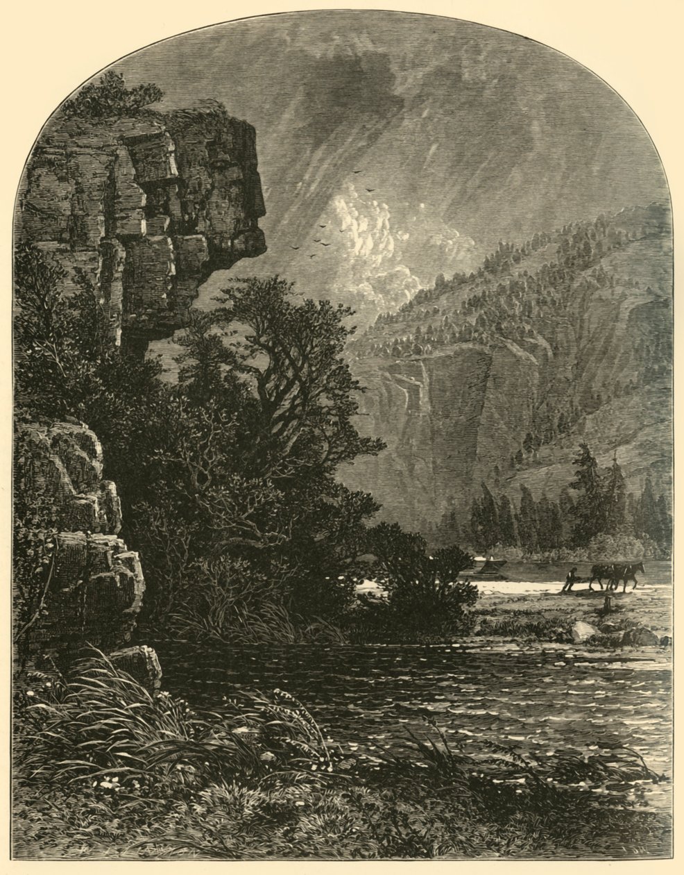 Profile Rock, 1874 da W. J. Linton