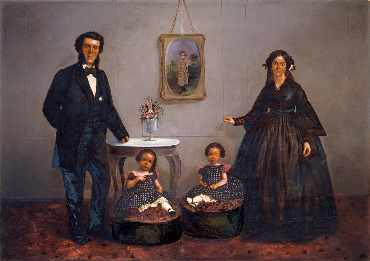 Ritratto di famiglia, ca. 1855 da W. Penny