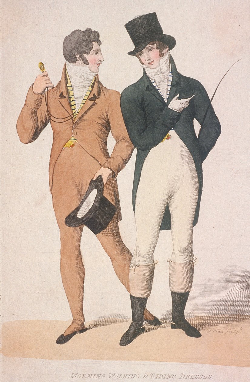 Abiti da Passeggio e da Cavallo del Mattino, c1810 da W Read