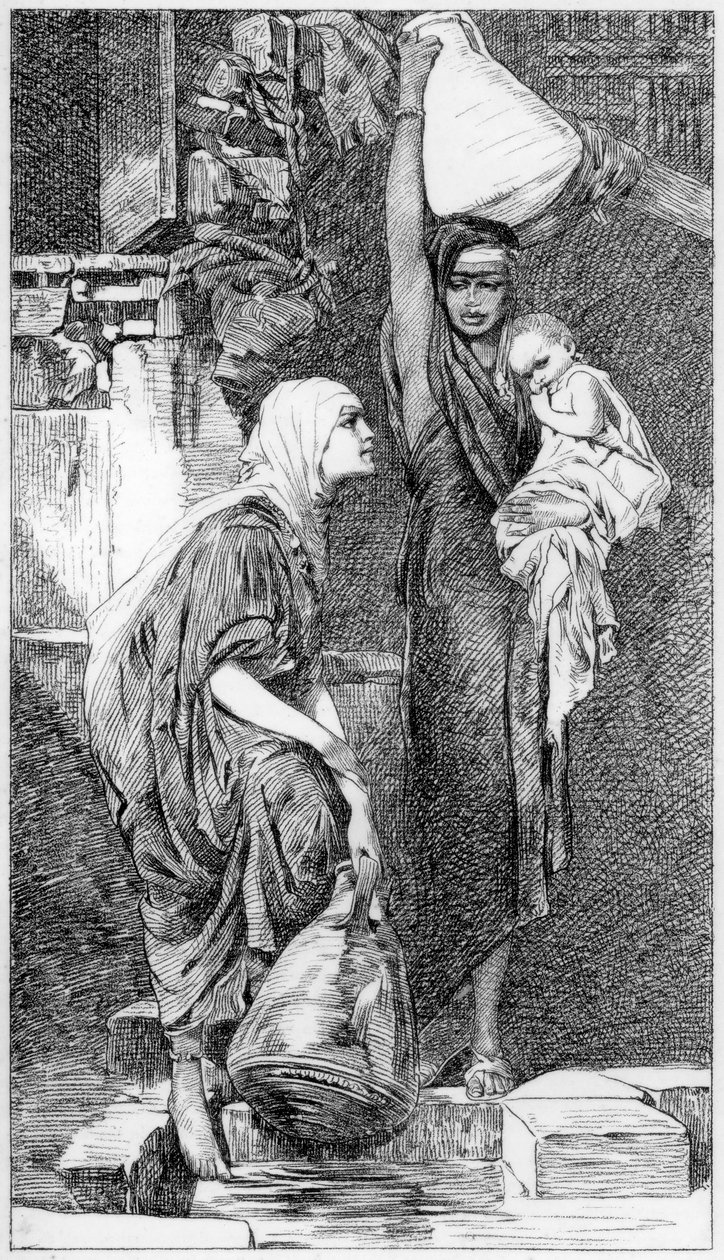 Una donna fellah alla sorgente, c1880-1882 da W. Unger