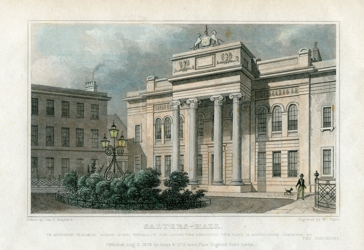 Salters Hall, Londra, 1828 da W. Wallis