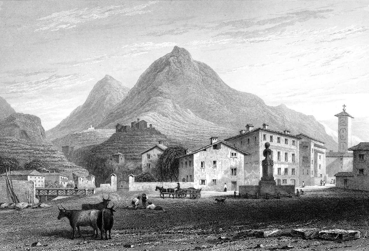 Sondrio, Lombardia, Italia, 1828 da W. Wallis