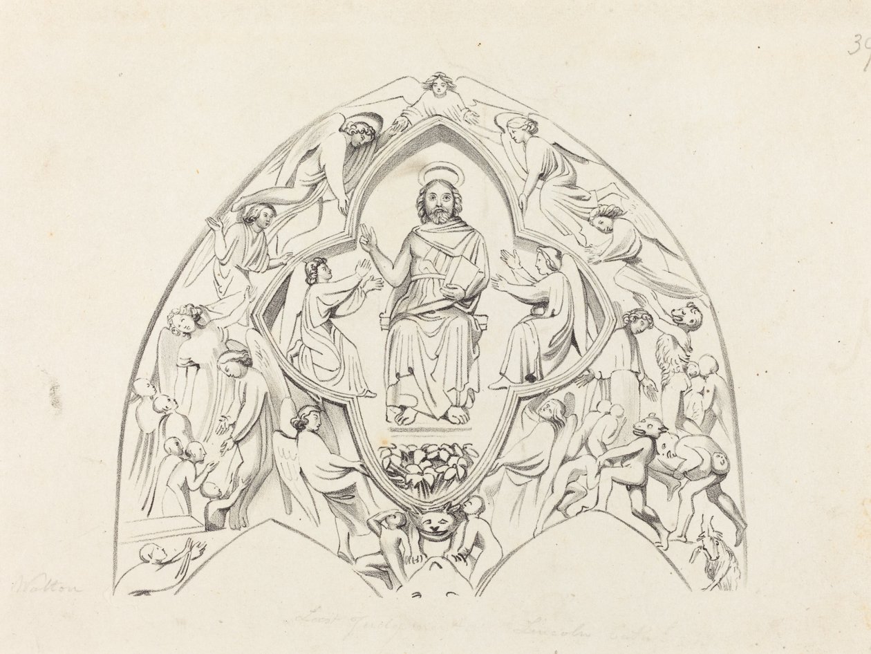 Giudizio Universale, Cattedrale di Lincoln da W. Walton after John Flaxman