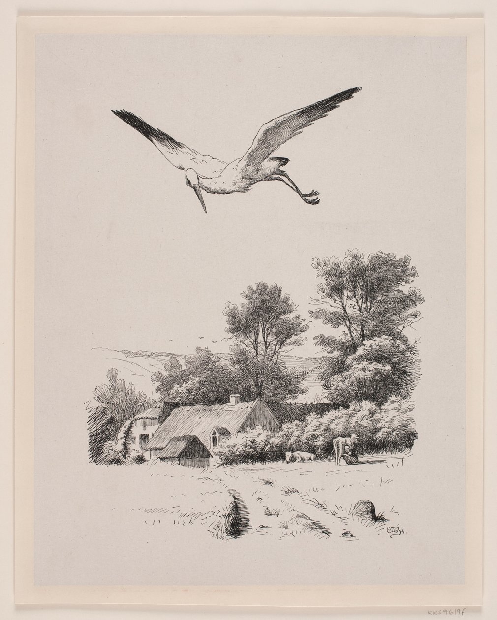 Illustrazione per Christian Winther, "Chresten og Lene" da Waldemar Bøhme