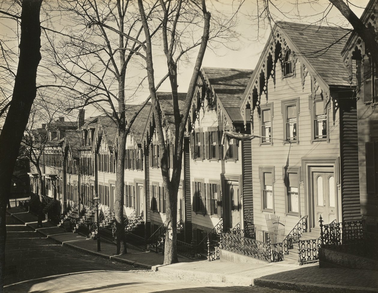 South Boston Street / Case di legno, Boston da Walker Evans
