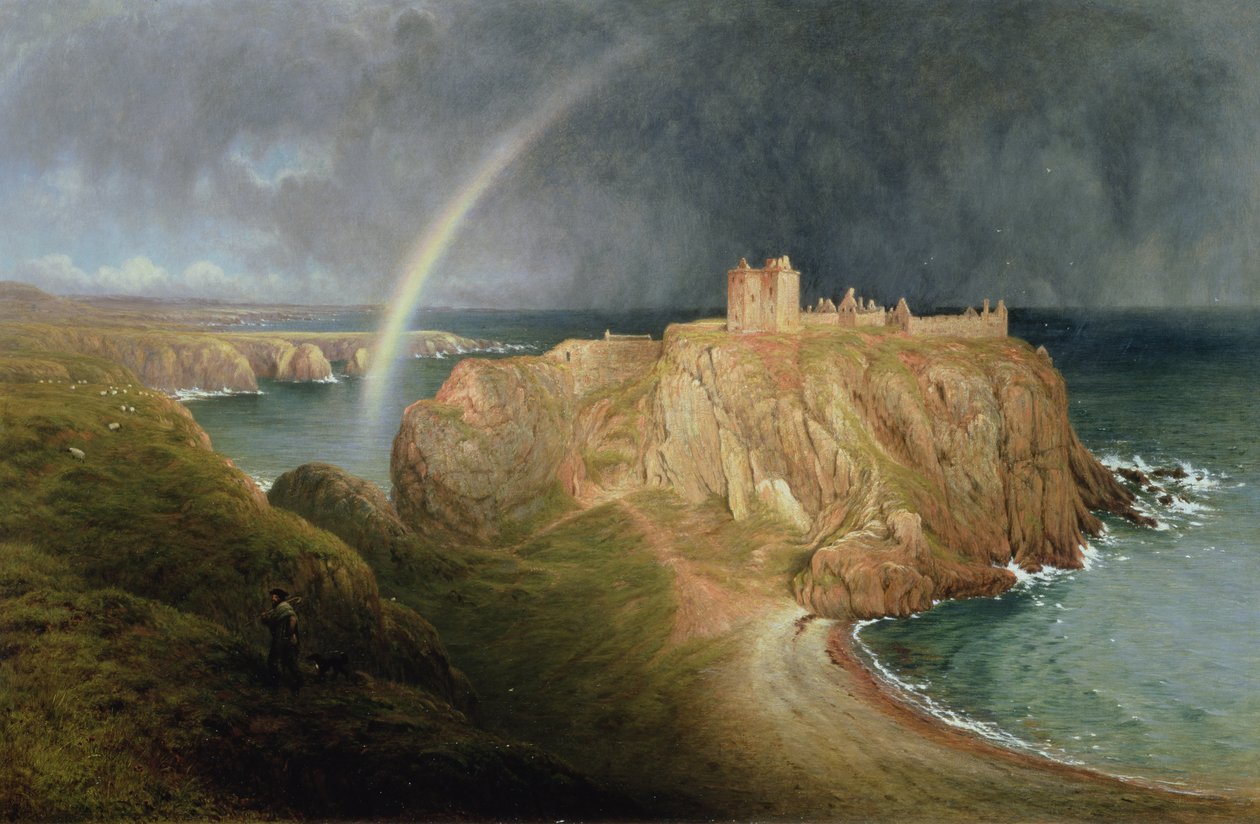 Castello di Dunnottar, 1867 da Waller Hugh Paton