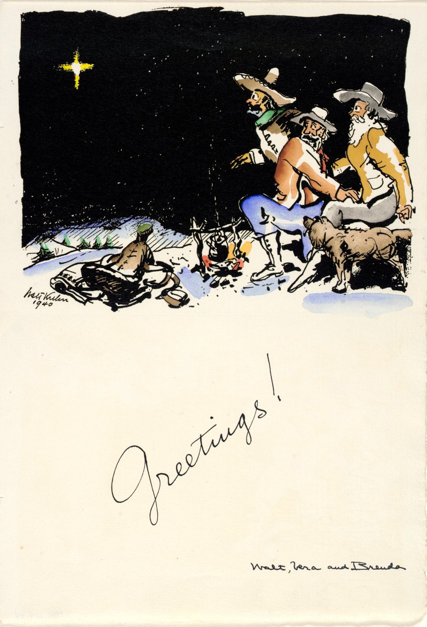 Auguri di Natale 1940 da Walt Kuhn