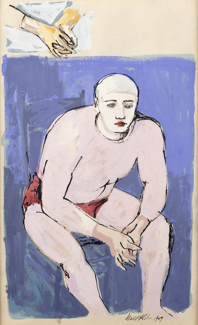 Clown Seduto da Walt Kuhn