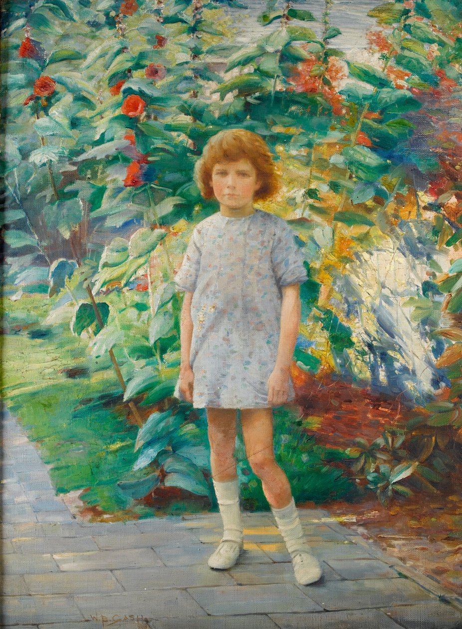 Ragazza in un giardino da Walter Bonner Gash