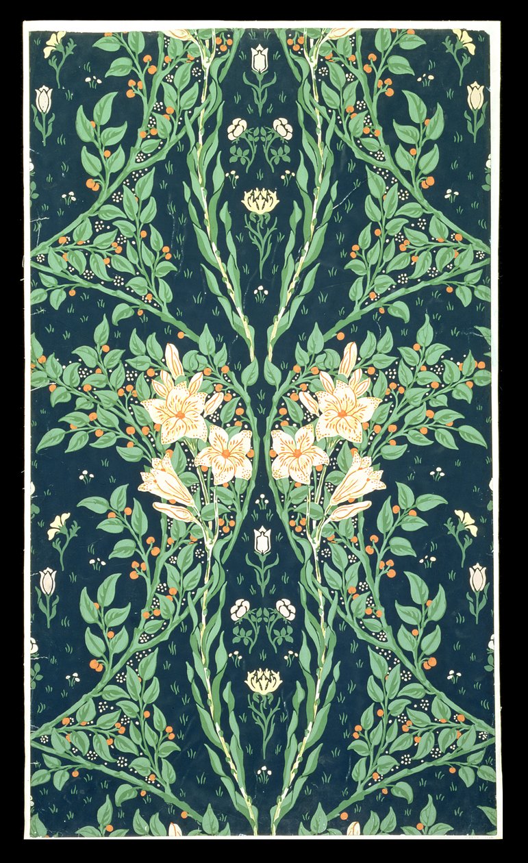 Design di carta da parati Francesca da Walter Crane