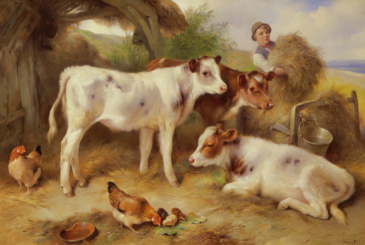 Nutrire i vitelli, 1931 da Walter Hunt