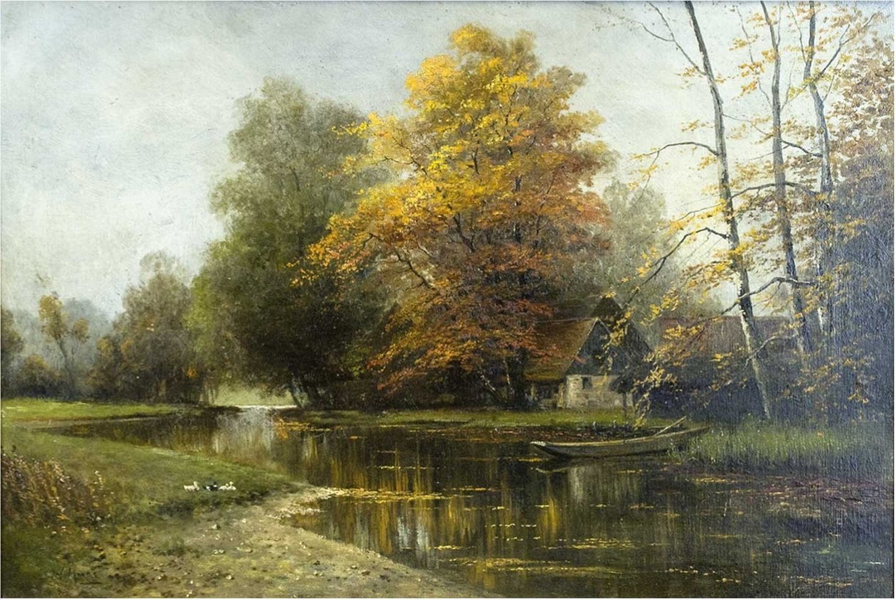 Paesaggio dello Spreewald presso Lehde da Walter Moras