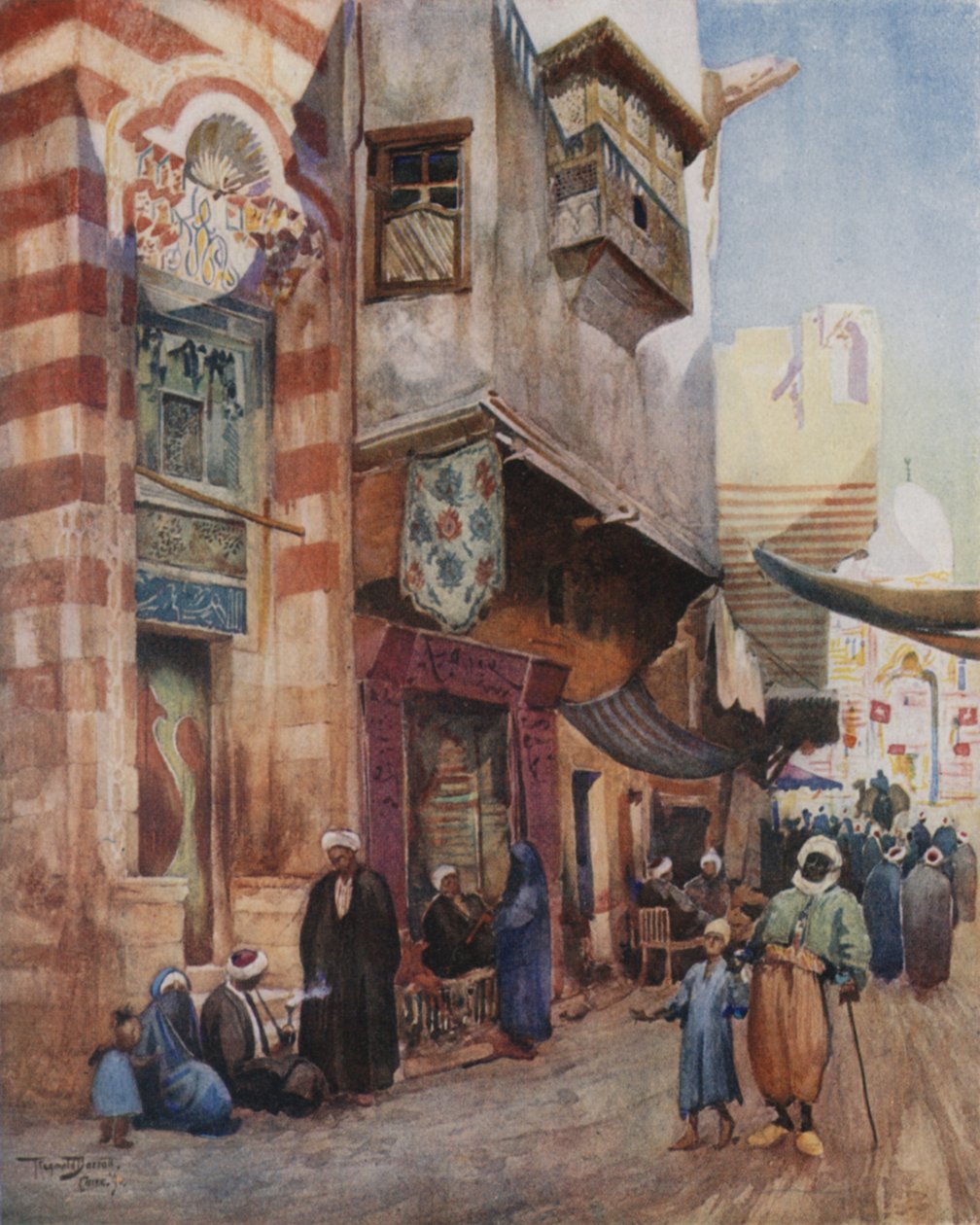 Una scena di strada al Cairo da Walter Spencer Stanhope Tyrwhitt