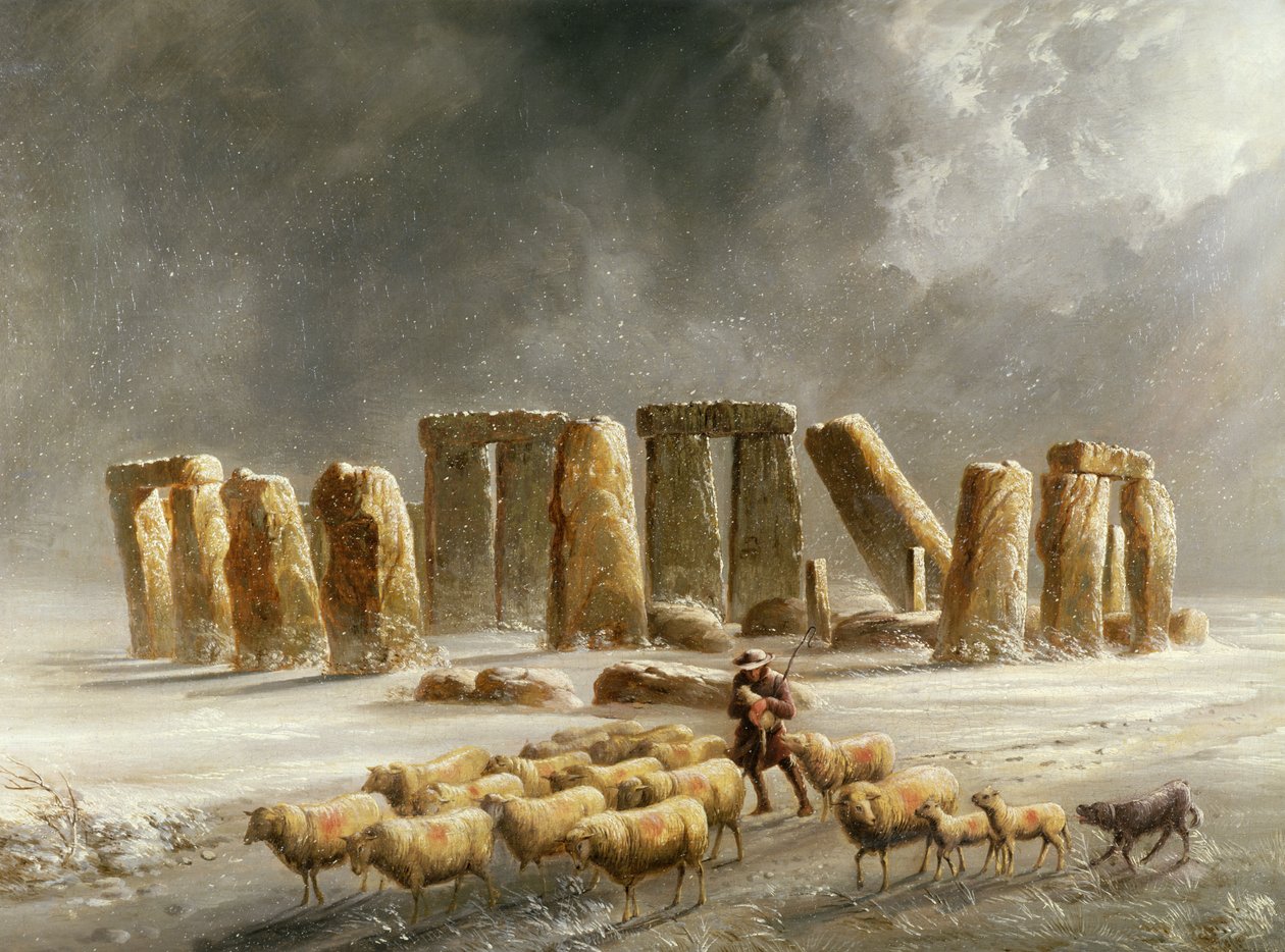 Stonehenge in Inverno da Walter Williams