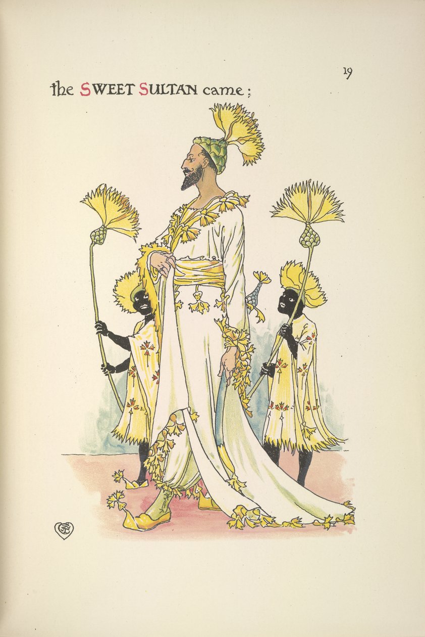 Un sultano, uno degli invitati al matrimonio da Walter Crane