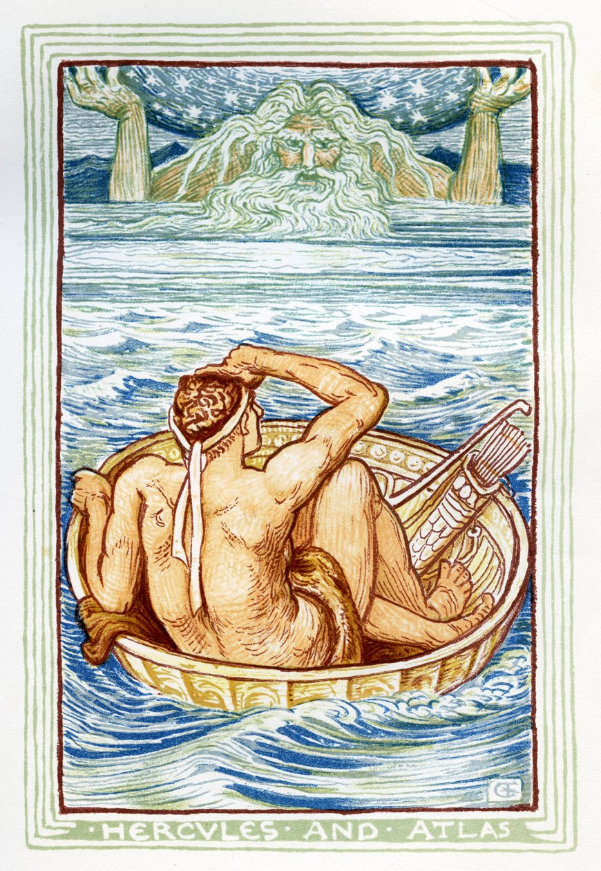 Ercole e Atlante da Walter Crane