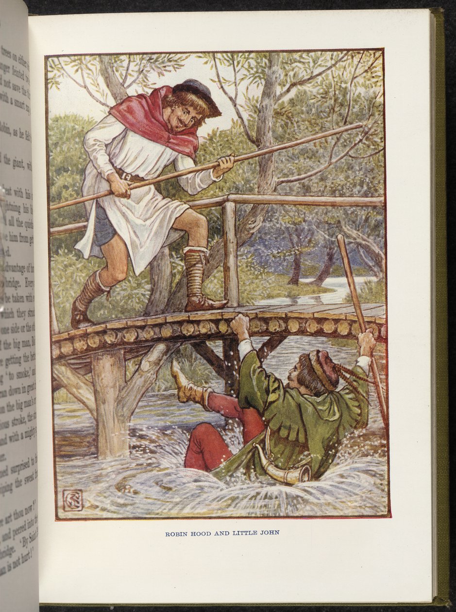 Robin Hood e Little John da Walter Crane