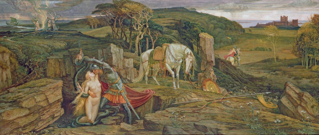 Il verme di Spindleston Heugh da Walter Crane