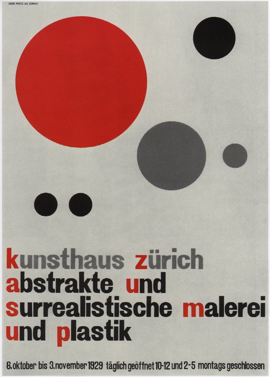 Mostra di pittura astratta e surrealista, 1929 da Walter Cyliax