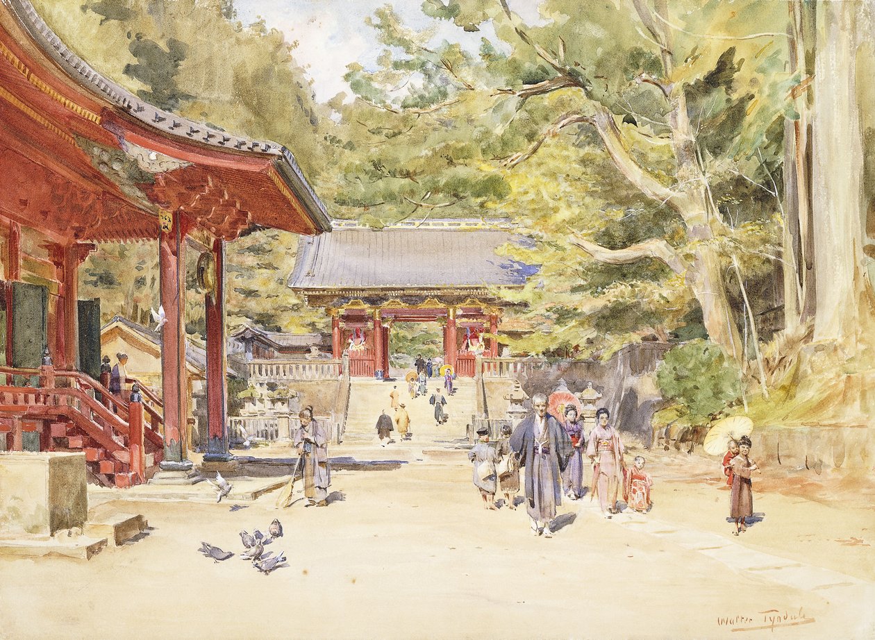 Una Scena di Strada, Giappone da Walter Frederick Roofe Tyndale