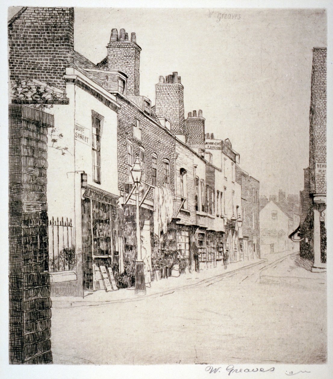 Duke Street, Chelsea, Londra, 1873 da Walter Greaves
