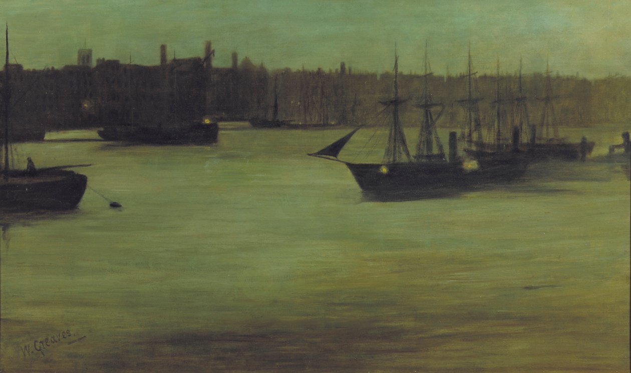La piscina di Londra, c. 1866-1899 da Walter Greaves