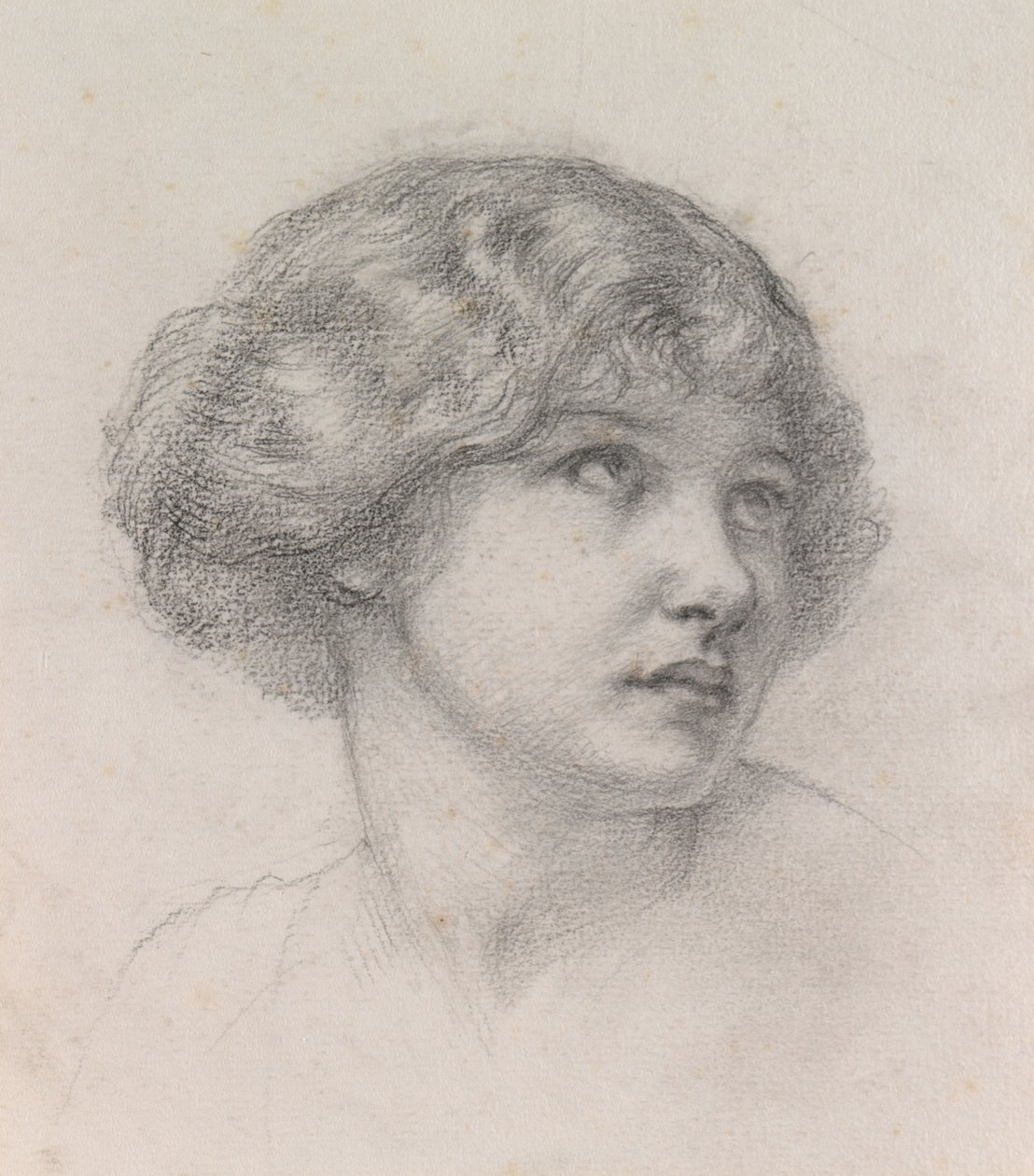 Testa di una ragazza da Walter John Knewstub