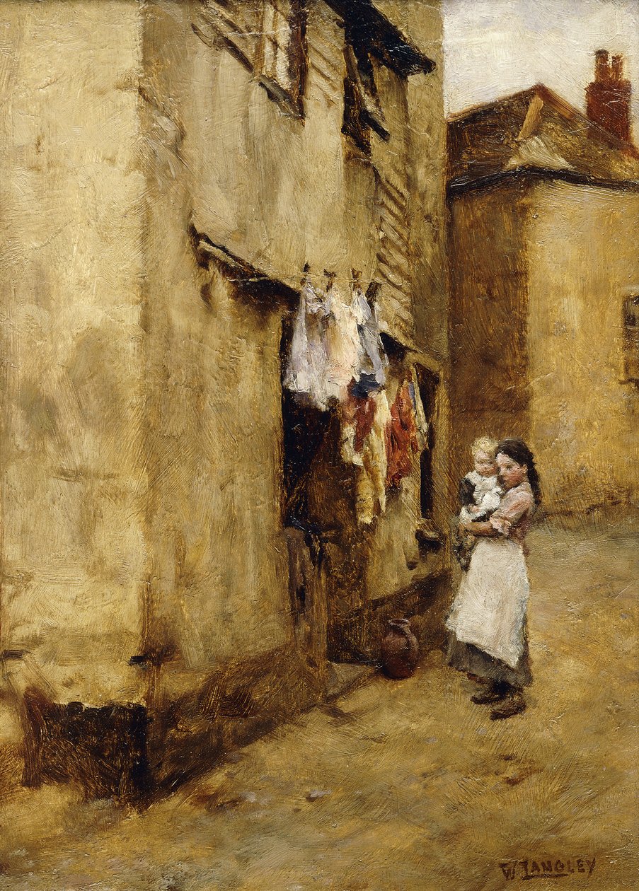 Una Strada a Newlyn da Walter Langley