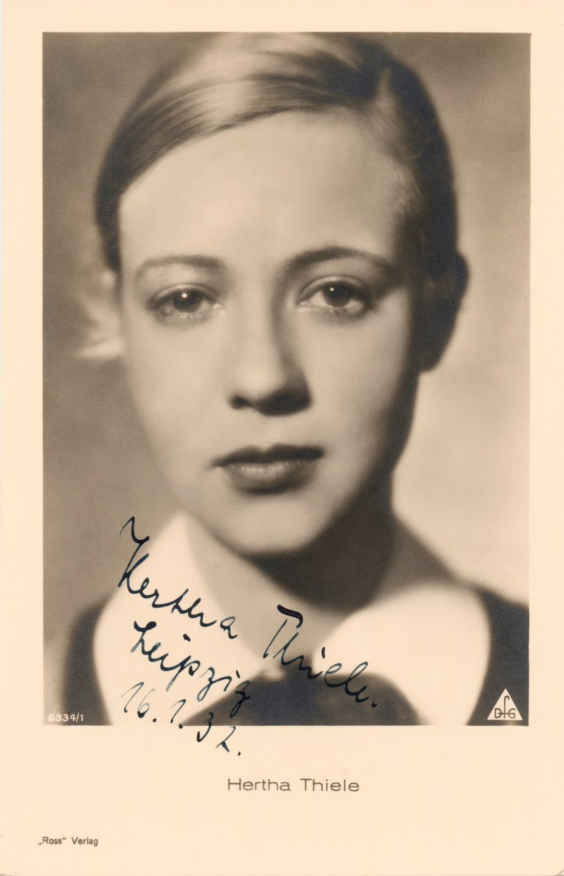 Ritratto di Hertha Thiele da Walter Limot