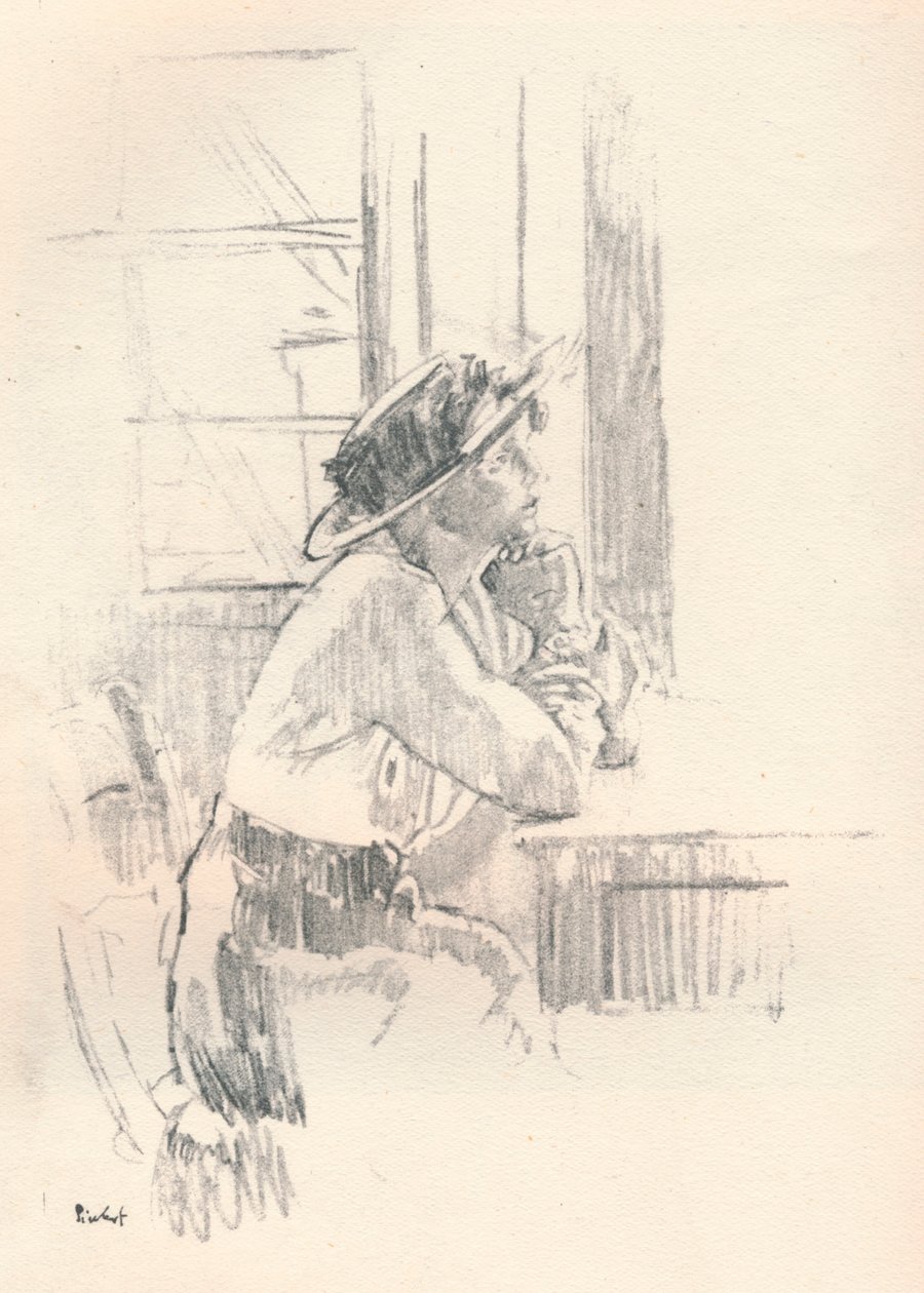 Ragazza che medita, c1911 1931 da Walter Richard Sickert