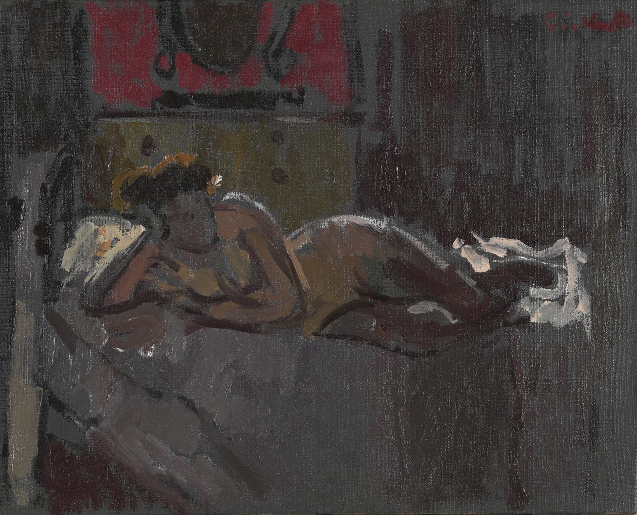 Nudo sdraiato, Mornington Crescent, 1905 da Walter Richard Sickert