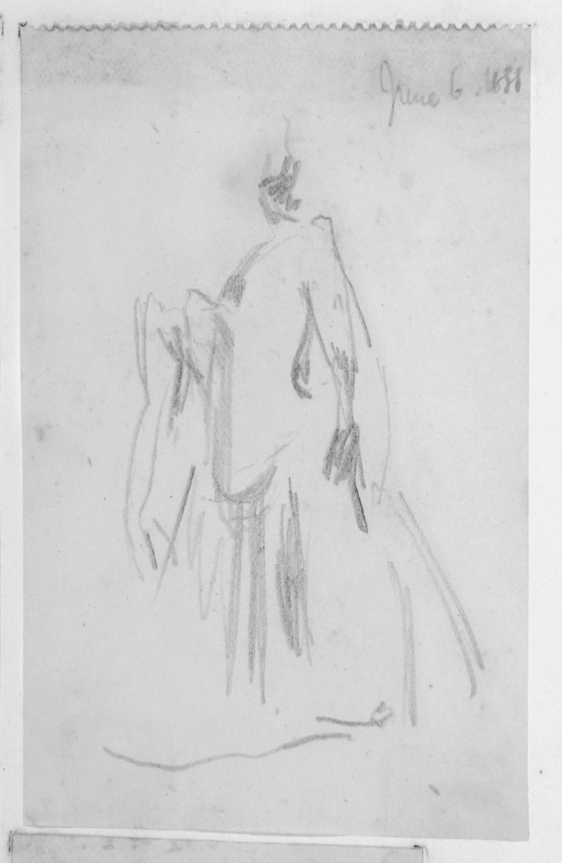 Schizzo di una figura femminile da Walter Richard Sickert