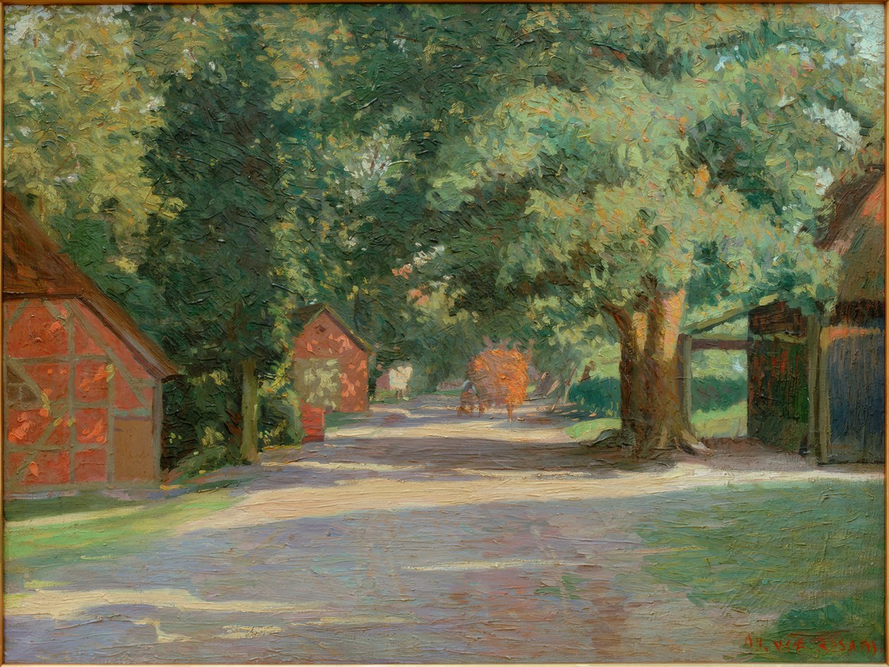 Strada di villaggio estiva da Walter Rosam